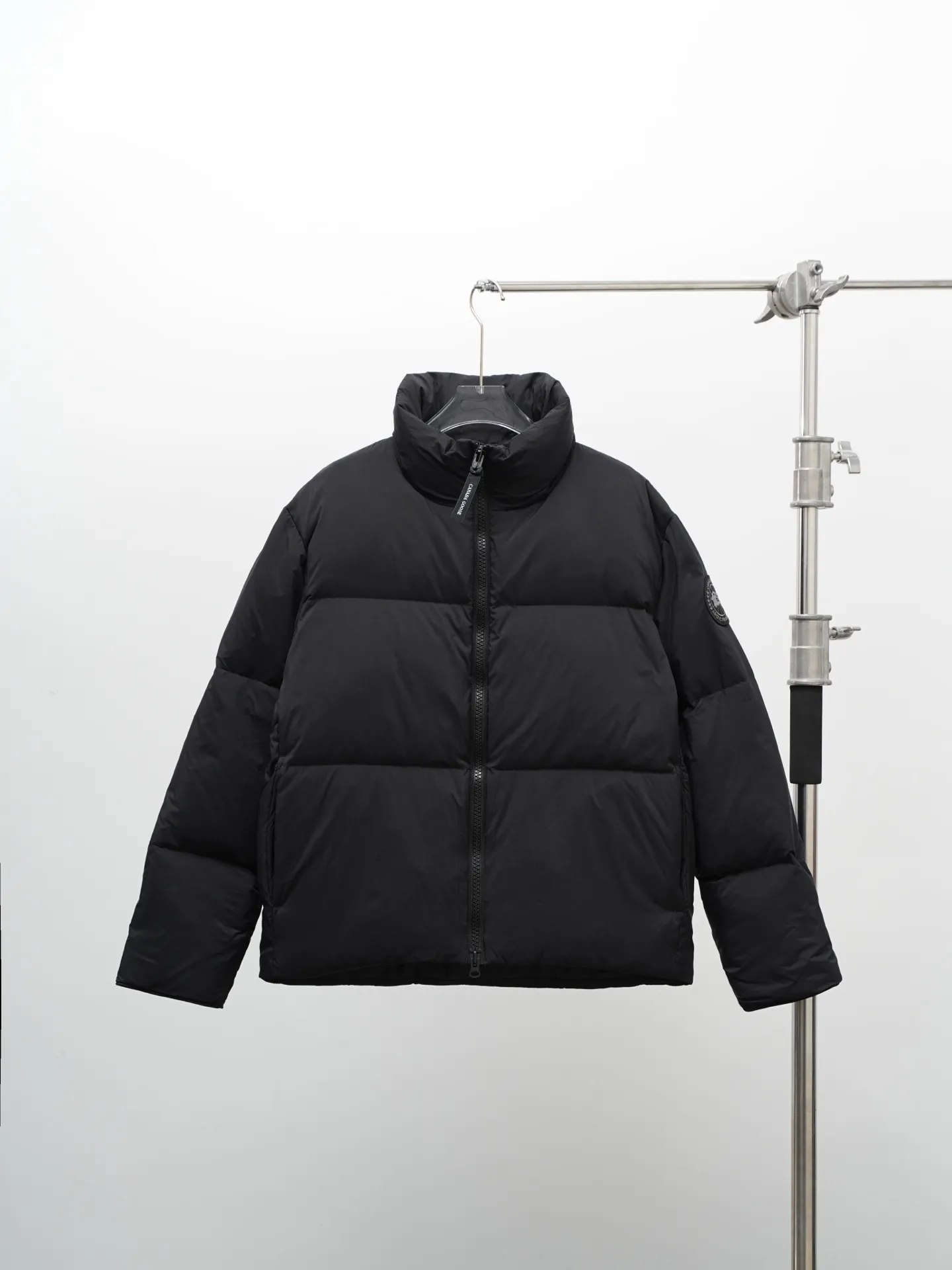 P860 CANADA GOOSE Canada Goose Lawrence Men's Down Jacket Big Goose Down Jacket Black (Black Label) 2802M
